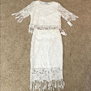 Bar III Matching White Top and Bottom Set (NEW)